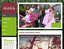 Tablet Screenshot of manz-gaertnerei.de